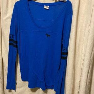 Victoria Secret Love 💗 Pink Long Sleeve Tee Lg